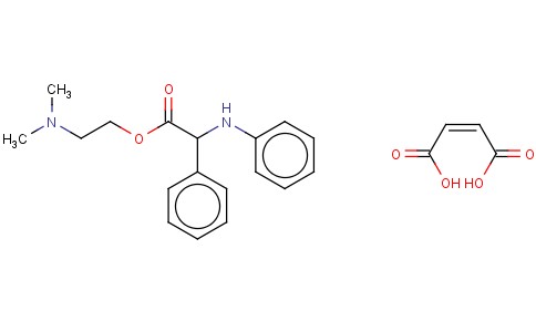 GLYCINE, N,2-DIPHENYL-, 2-(DIMETHYLAMINO)ETHYL ESTER, MALEATE